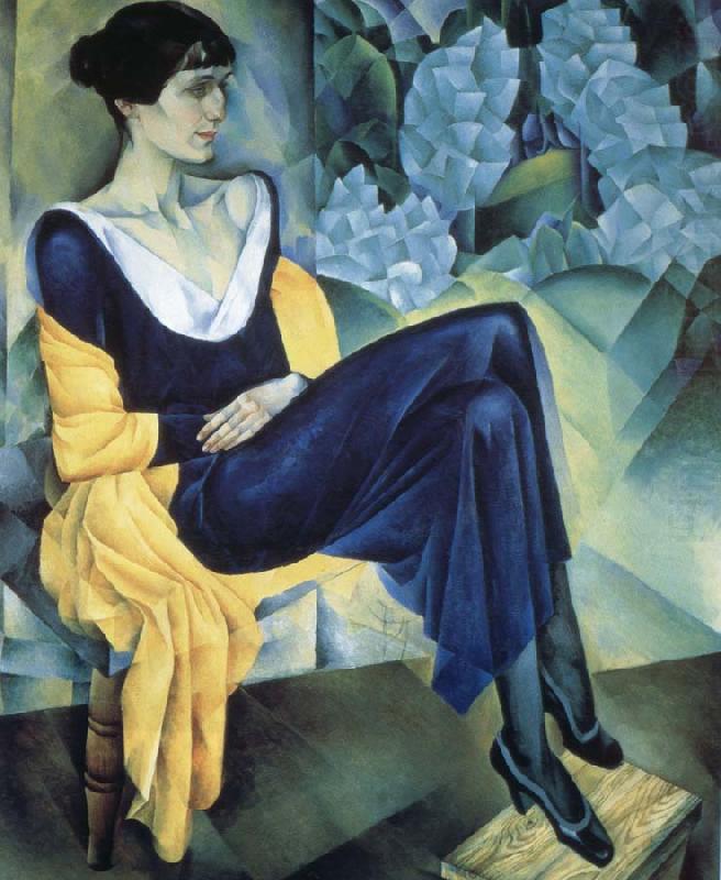 Poetess Anna Akhmatova portraits, unknow artist